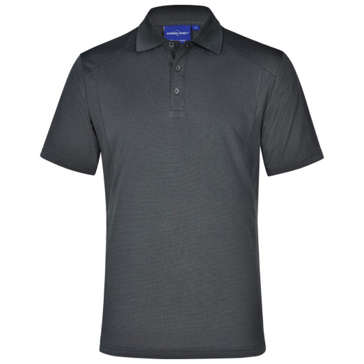 Promotional Mens Bamboo Polos Dark Grey